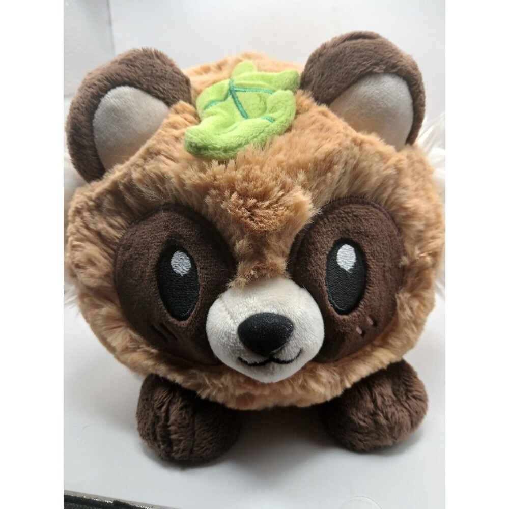 Squishable Tanuki Kawaii Raccoon Plush 15" Large Pink Paws Soft Baby